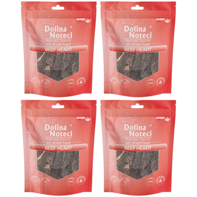 DOLINA NOTECI Natural Treats Beef Heart serca wołowe przysmak dla psa 4x100g