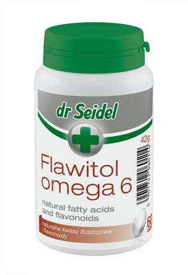Dr Seidel FLAWITOL Omega 6 Preparat z flawonoidami z winogron 60 TAB