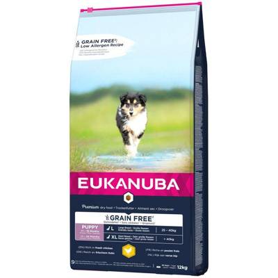 EUKANUBA Puppy Chicken L/XL Grain Free 10kg /Opakowanie uszkodzone (2660)!!!