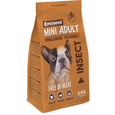Eminent Mini Adult Insect 26/16 2kg sucha karma dla psów ras mini na białku z owadów