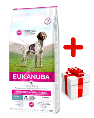 Eukanuba  performance working & endurance 15kg + niespodzianka dla psa GRATIS!