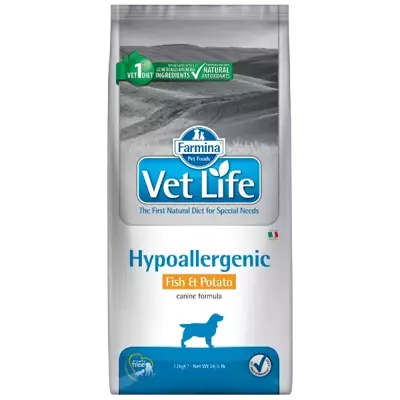 FARMINA Vet Life Dog Hypoallergenic Fish & Potato 12kg/Opakowanie uszkodzone (2017) !!! 