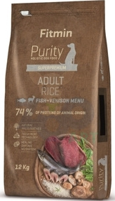 FITMIN Purity Adult Fish, Venison & rice 11,5kg/Opakowanie uszkodzone (3204) !!! 