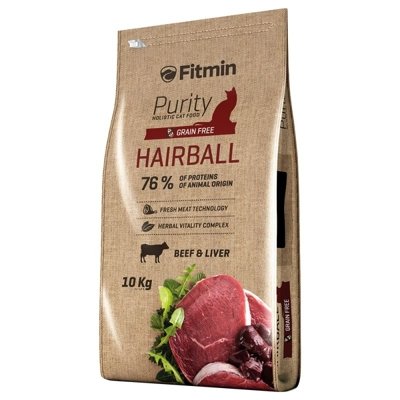 FITMIN Purity Hairball 10kg/Opakowanie uszkodzone (2860) !!!