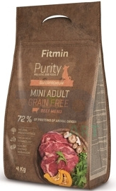 FITMIN Purity Mini Adult Grainfree Beef 4kg + Advantix - dla psów do 4kg (pipeta 0,4ml)