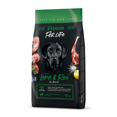 FITMIN dog For Life Lamb & Rice 12+1kg