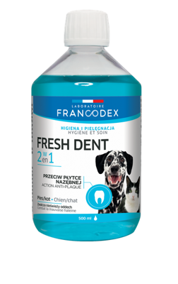 FRANCODEX Fresh dent- płyn do higieny jamy ustnej dla psów i kotów 500ml
