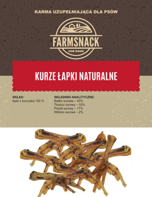 FarmSnack Kurze Łapki Naturalne 1kg