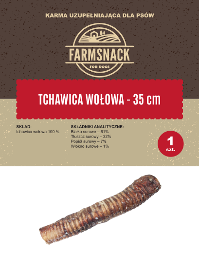 FarmSnack Tchawica wołowa 35cm 1szt