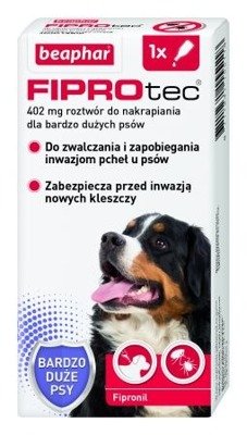 Fiprotec XL dla psów od 40 do 60 kg  - 402mg