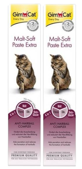 GIMBORN Gim Cat Malt-Soft Extra Pasta odkłaczająca dla kota 2x100g