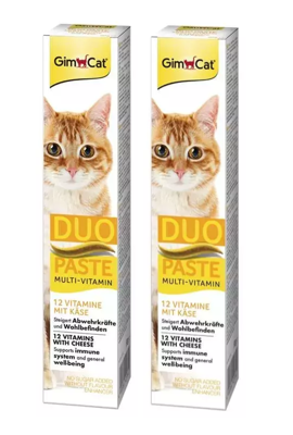 GIMBORN Gim Cat Pasta Multi-Vitamin Duo z serem 2x50g