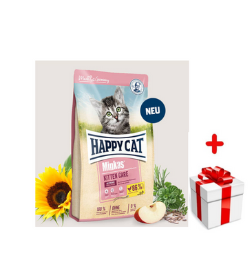 HAPPY CAT Minkas Kitten Care 10kg + niespodzianka dla kota GRATIS!