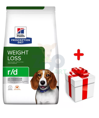 HILL'S PD Prescription Diet Canine r/d 10kg  + niespodzianka dla psa GRATIS!