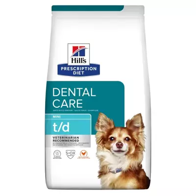 HILL'S PD Prescription Diet Canine t/d Mini Dental Care 3kg/Opakowanie uszkodzone (3980) !!!