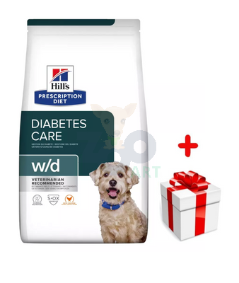 HILL'S PD Prescription Diet Canine w/d 1,5kg + niespodzianka dla psa GRATIS!