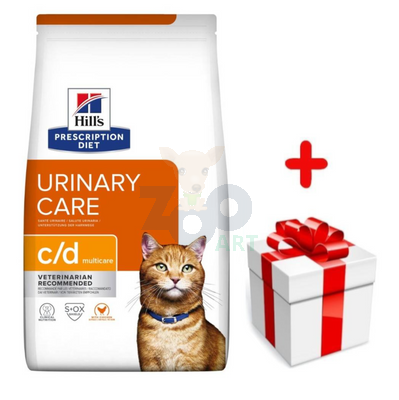 HILL'S PD Prescription Diet Feline c/d Multicare Kurczak 3kg + niespodzianka dla kota GRATIS!