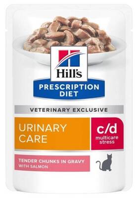HILL'S PD Prescription Diet Feline c/d Urinary Stress Łosoś 85g saszetka