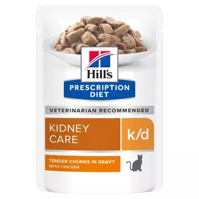HILL'S PD Prescription Diet Feline k/d Kurczak - saszetka 12 x 85g 