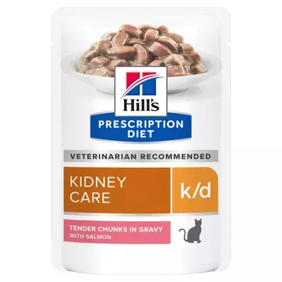 HILL'S PD Prescription Diet Feline k/d łosoś 12 x 85g - saszetka