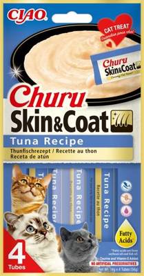 INABA  Churu Skin & Coat dla kota o smaku tuńczyka 4x14g