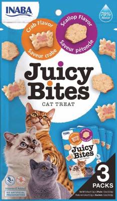 INABA Ciao Juicy Bites-Przegrzebek i Krab 3x11,3g