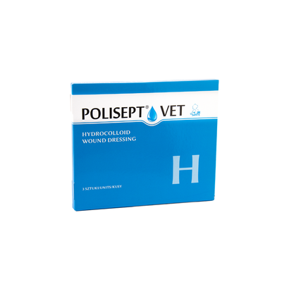 JM SANTE Polisept Vet H-Hydrokolidowy opatrunek na rany dla psów i kotów-3szt