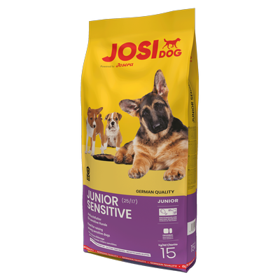 JOSERA JosiDog Junior Sensitive 15kg/Opakwoanie uszkodzone (195,481,817,845,2497) !!! 