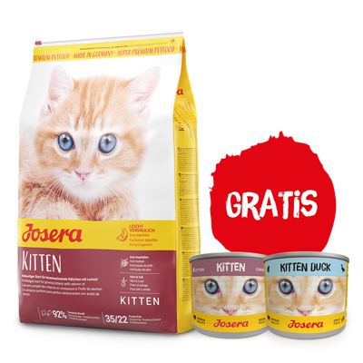 JOSERA Kitten 10kg + 2x puszka 200g GRATIS!!