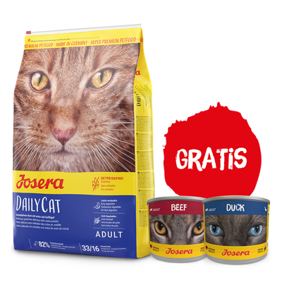 Josera Daily Cat 10kg + 2x puszka 200g GRATIS!!