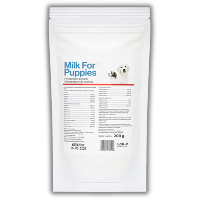 LAB-V Milk For Puppies- preparat mlekozastępczy dla szczeniąt 200g