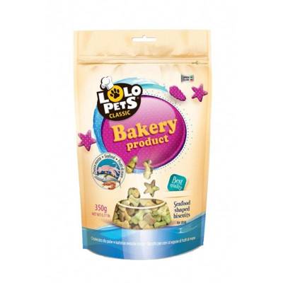 LOLO PETS Ciastka dla psa - owoce morza 350g