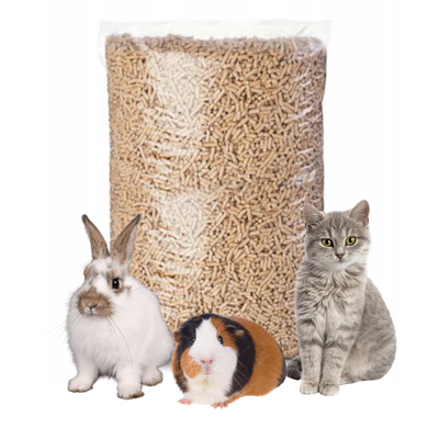 Lovery Animals Ekologiczny żwirek drewniany pellet dla kota, świnki, królika 14,5kg//Opakowanie uszkodzone (3710)!!!