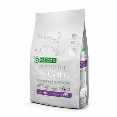 NATURES PROTECTION Superior Care Grain Free White Dog Junior All Breeds 1,5kg