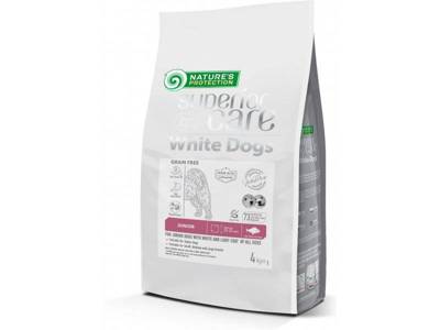 NATURES PROTECTION Superior Care White Dog Grain Free White Fish Junior All Sizes 4kg