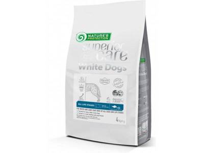 NATURES PROTECTION Superior Care White Dog White Fish All Sizes and Life Stages 4kg /Opakowanie uszkodzone !!! (1161) 