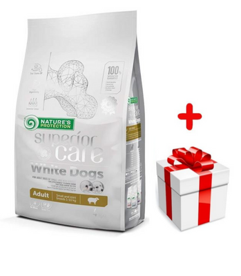 NATURES PROTECTION Superior Care White small breed adult 4kg + niespodzianka dla psa GRATIS!