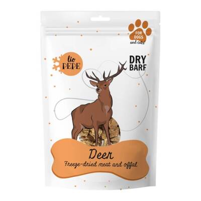 PAKA ZWIERZAKA-Przysmak liofilizowany Lio PEPE Deer (mięso jelenia) 60g