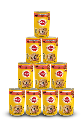PEDIGREE Adult mokra karma dla psów, z wołowiną w galaretce 12x1,2kg