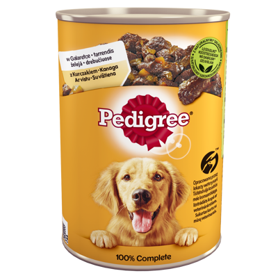 PEDIGREE Adult puszka 400g - mokra karma dla psów z kurczakiem i warzywami w galaretce