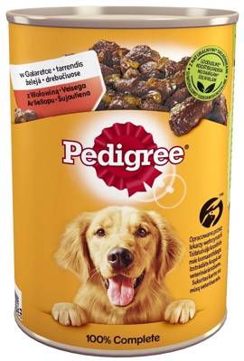 PEDIGREE Adult puszka 400g - mokra karma dla psów z wołowiną w galaretce