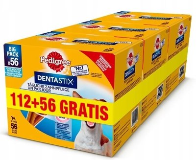PEDIGREE DentaStix (małe rasy) przysmak dentystyczny dla psów 24x110g (112+56 GRATIS)