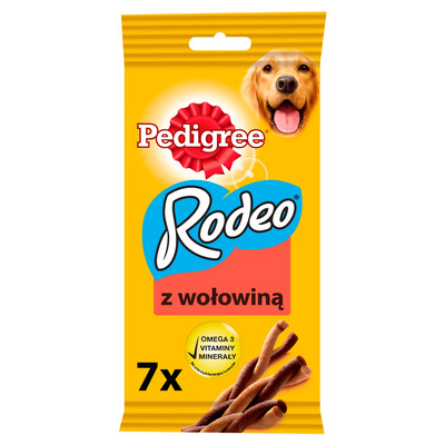 PEDIGREE® Rodeo™ 123g - przysmak dla dorosłych psów, z wołowiną