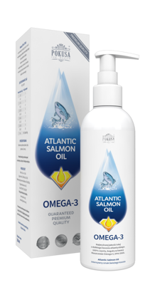 POKUSA Atlantic Salmon Oil - olej z łososia dla psów i kotów 300ml