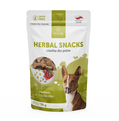 POKUSA Herbal Snacks - ziołowe przekąski 70g - Ciastka dla psa