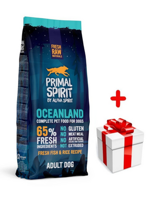 PRIMAL SPIRIT 65% Oceanland 12kg + niespodzianka dla psa GRATIS!