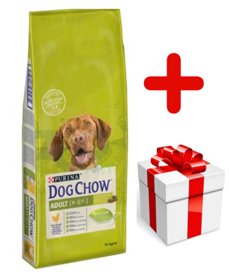 PURINA Dog Chow Adult Chicken 14kg + niespodzianka dla psa GRATIS!