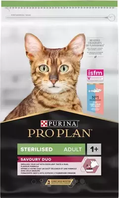 PURINA Pro Plan Cat Sterilised Dorsz i Pstrąg 9,5kg/Opakowanie uszkodzone (3383) !!! 