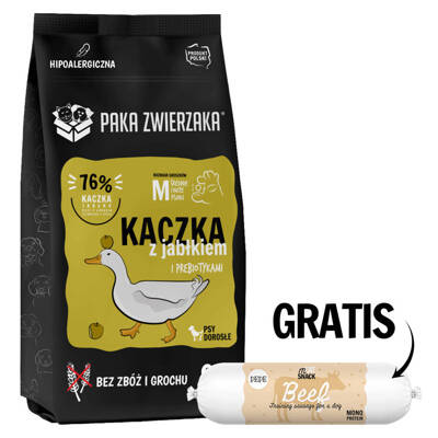 Paka Zwierzaka - Seventh heaven - Kaczka z jabłkiem (duck & apple) 9kg + kiełbaska treningowa GRATIS !!! 