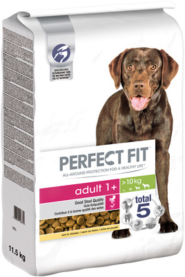 Perfect Fit™ - sucha karma pełnoporcjowa dla dorosłych psów średnich i dużych ras, bogata w kurczaka 11,5kg